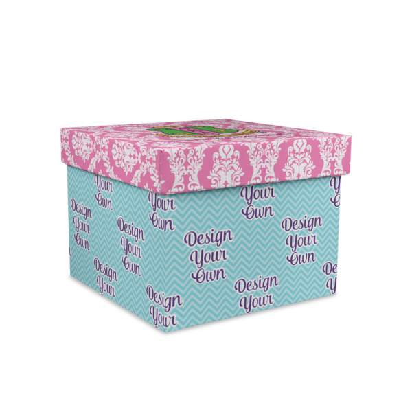 Custom Design Your Own Gift Box with Lid - Canvas Wrapped - Medium