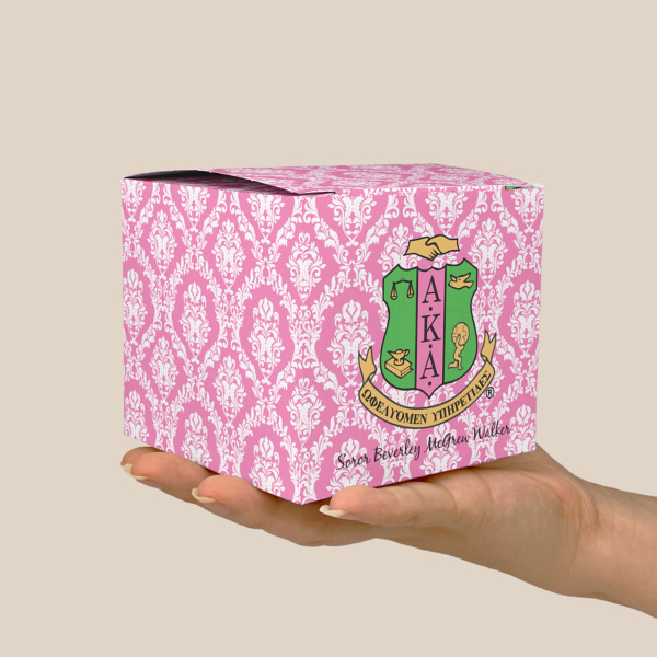 Custom Design - Cube Favor Gift Box - Scale View