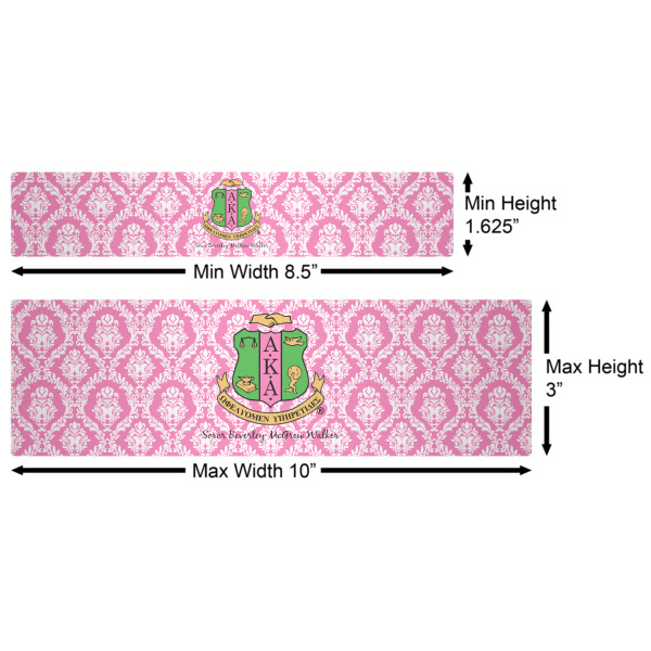 Custom Design - Water Bottle Labels w/ Dimensions