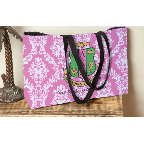 Custom Design - Tote w/Black Handles - Lifestyle View