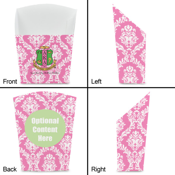 Custom Design - French Fry Favor Box - Front & Back View