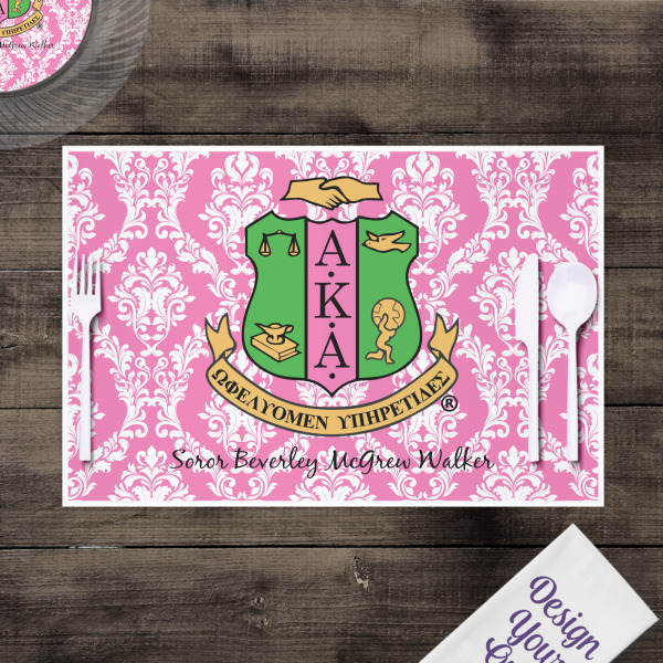 Custom Design - Disposable Paper Placemat - In Context