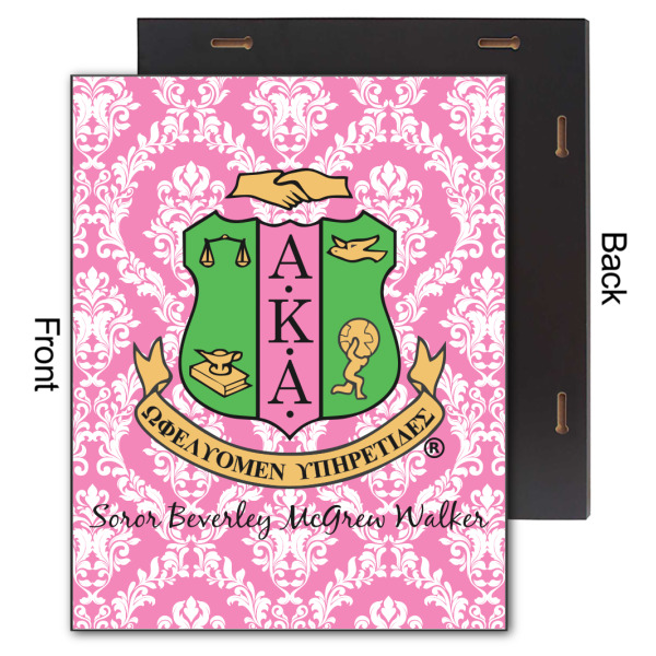 Custom Design - 11x14 Wood Print - Front & Back View