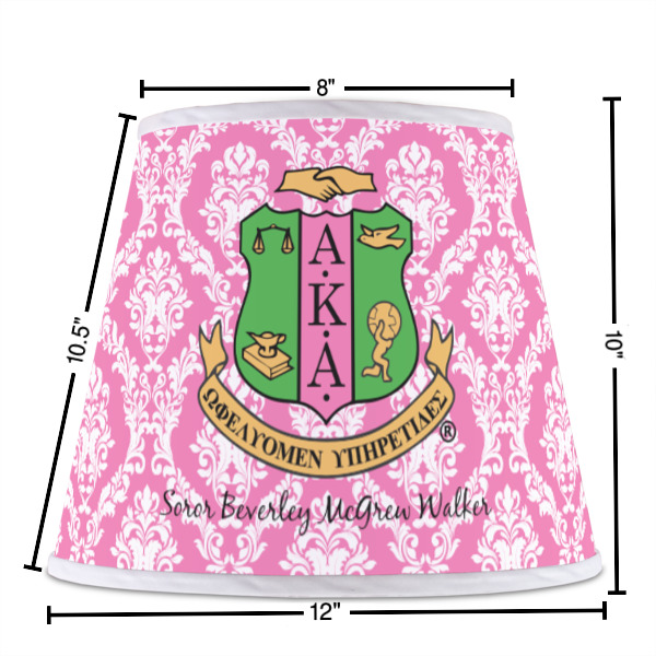 Custom Design - Poly Film Empire Lampshade - Dimensions