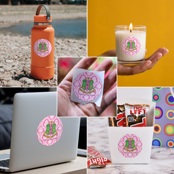 Custom Design - Multipurpose Round Labels - In Context