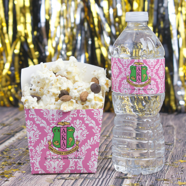 Custom Design - French Fry Favor Box - w/ Water Bottle