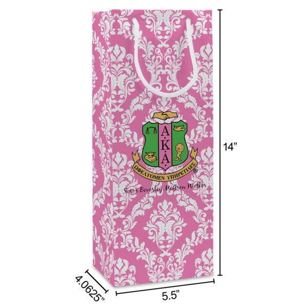 Custom Design - Wine Gift Bag - Dimensions