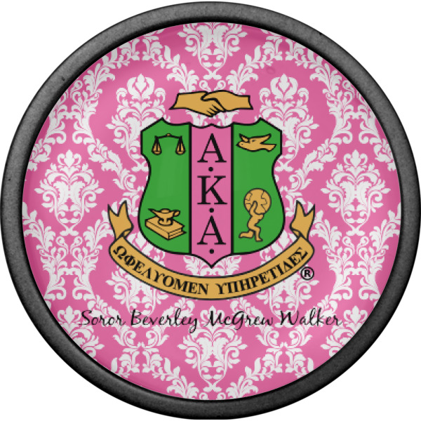 Custom Design - Cabinet Knob - Black - Front