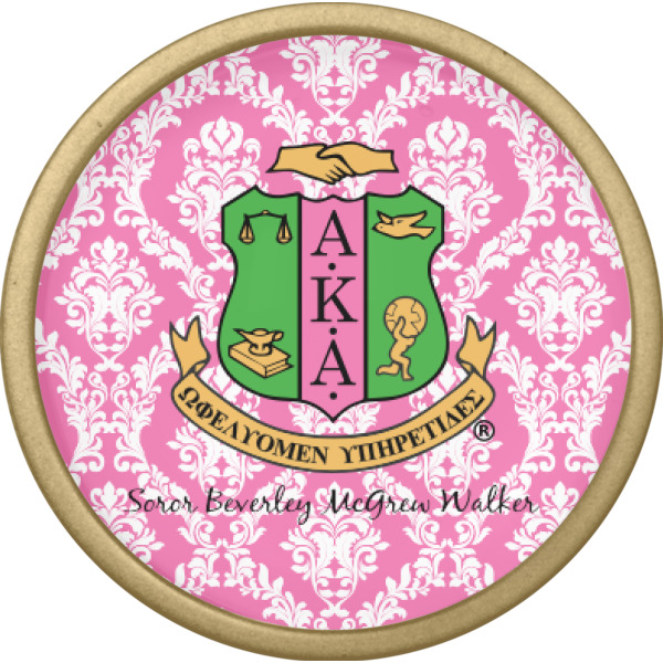 Custom Design - Cabinet Knob - Gold - Front