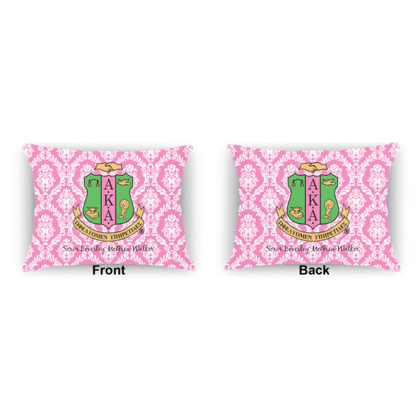 Custom Design - Indoor Rectangular Burlap Pillow (Front and Back)