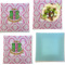 Design Your Own Glass Square Lunch / Dinner Plate 9.5" - Set of 4