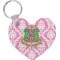Design Your Own Heart Plastic Keychain
