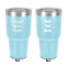 Design Your Own 30 oz Stainless Steel Tumbler - Teal - Double-Sided