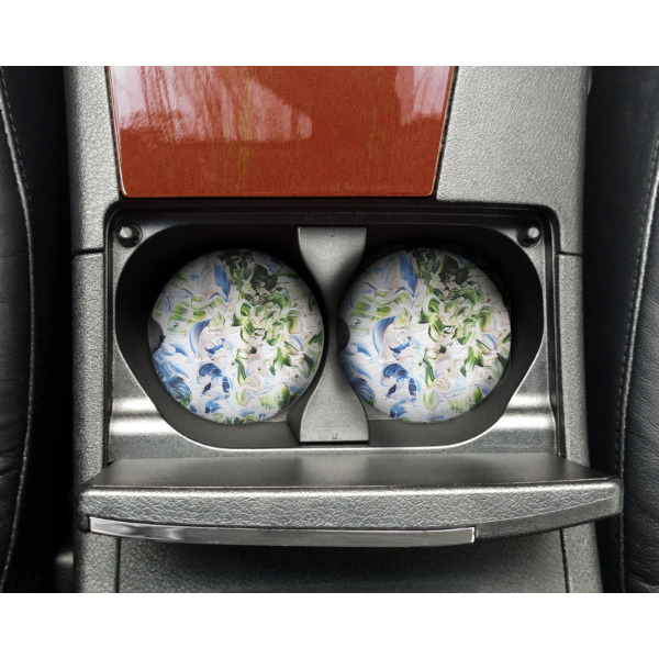 Custom Design - Sandstone Car Coaster - In Cup Holder