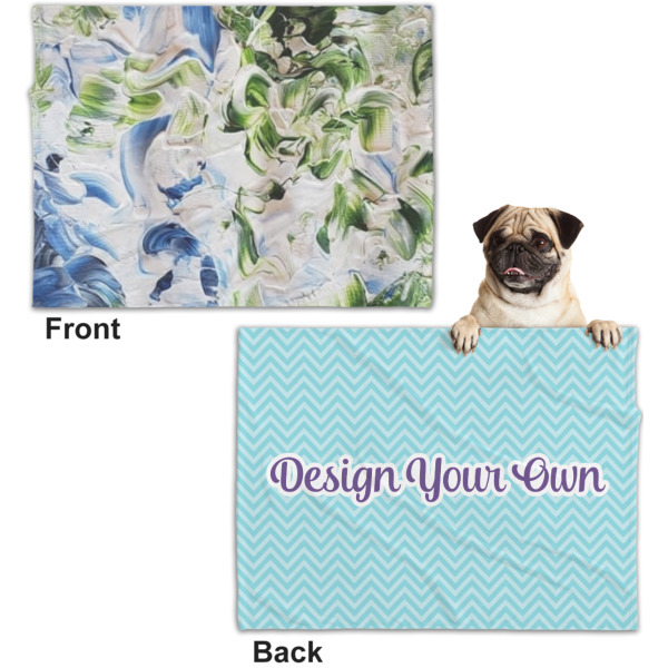 Custom Design - Microfleece Dog Blanket - Regular - Front & Back