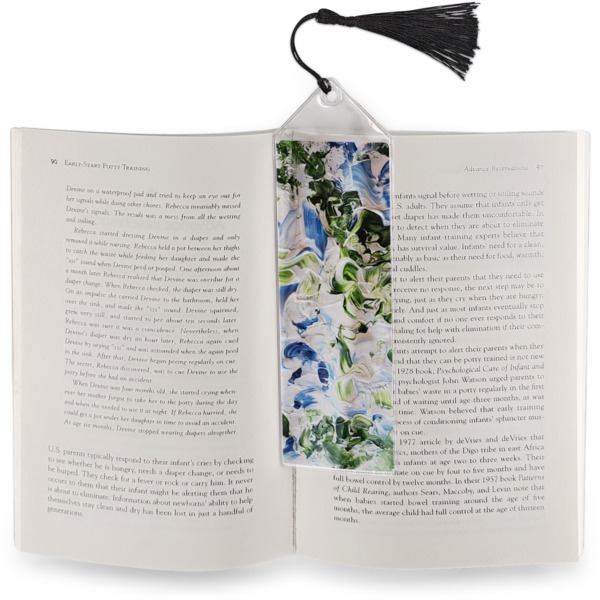 Custom Design - Bookmark w/ Tassel - In Book