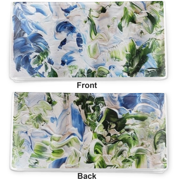 Custom Design - Vinyl Check Book Cover - Front and Back