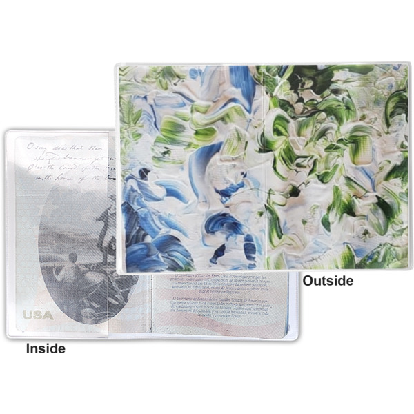 Custom Design - Vinyl Passport Holder - Flat Front and Back