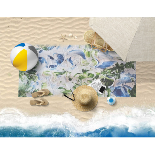 Custom Design - Beach Towel - Lifestyle on Beach