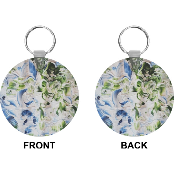 Custom Design - Circle Keychain (Front + Back)