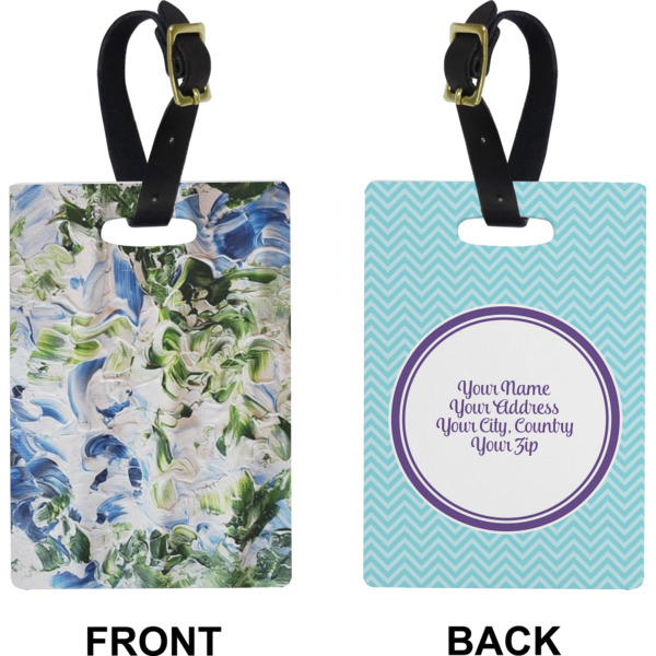 Custom Design - Rectangle Luggage Tag (Front + Back)