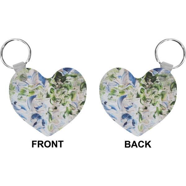 Custom Design - Heart Keychain (Front + Back)