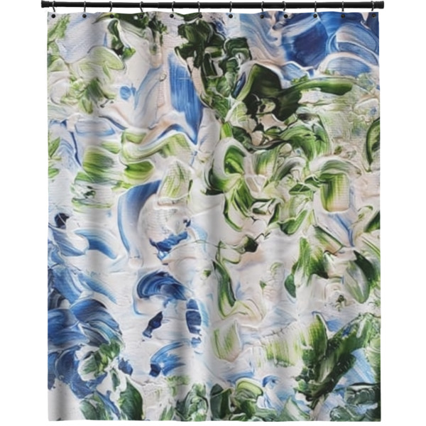 Custom Design Your Own Extra Long Shower Curtain - 70" x 83"