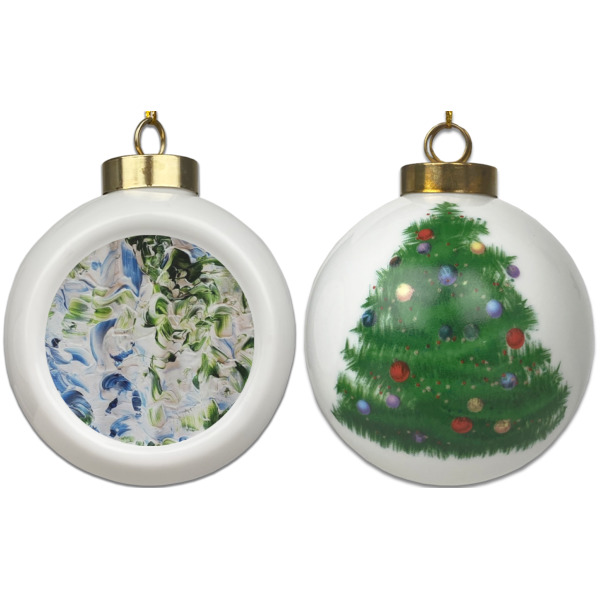 Custom Design - Ceramic Christmas Ornament - X-Mas Tree (APPROVAL)