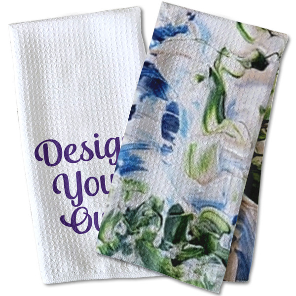 Custom Design - Waffle Weave Towels - Two Print Styles