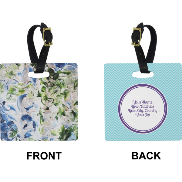 Custom Design - Square Luggage Tag (Front + Back)