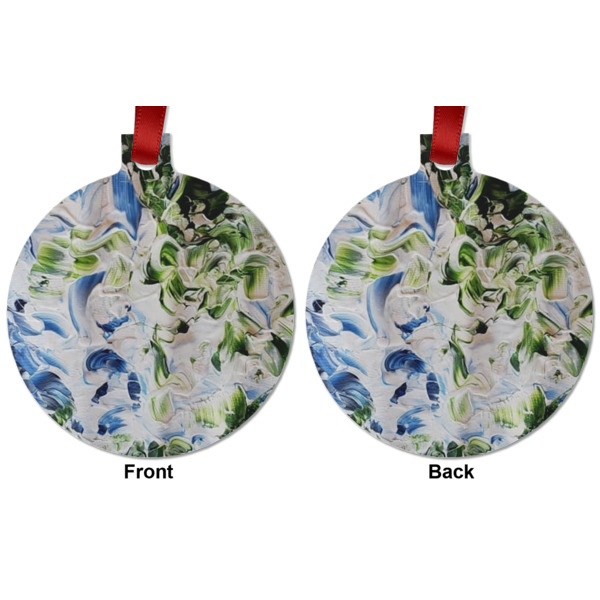 Custom Design - Metal Ball Ornament - Front and Back