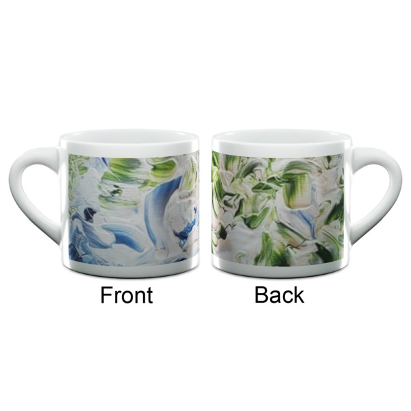 Custom Design - Double Shot Espresso Cup - Single - Front & Back