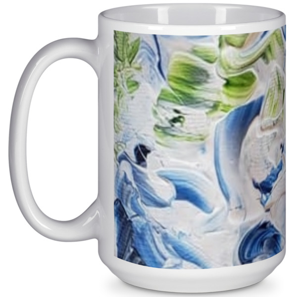 Custom Design Your Own 15 oz Coffee Mug - White