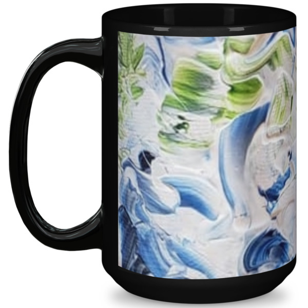 Custom Design Your Own 15 oz Coffee Mug - Black