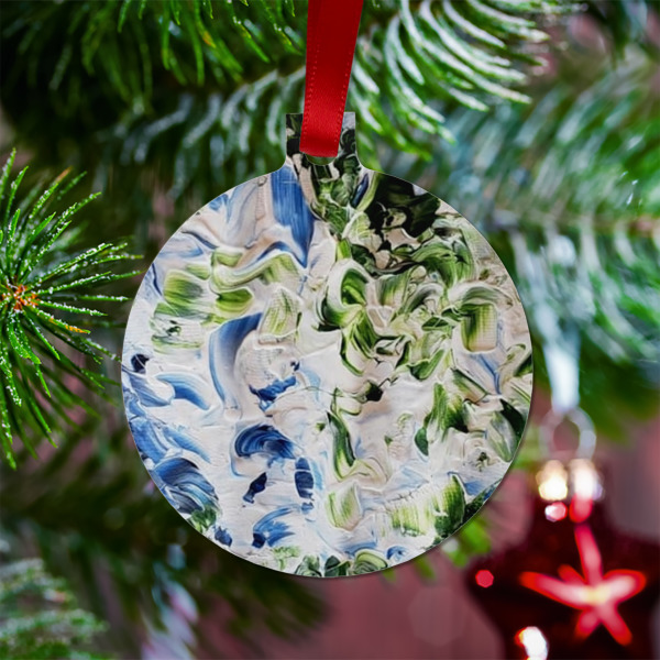 Custom Design - Metal Ball Ornament - Lifestyle