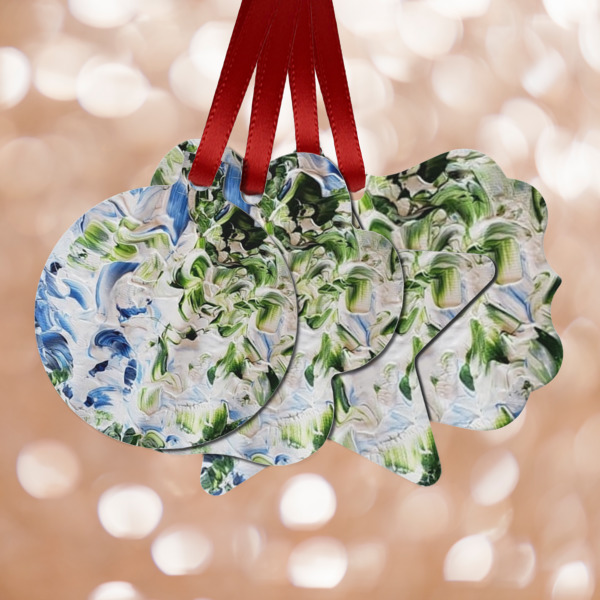 Custom Design Your Own Metal Ornaments - Double-Sided