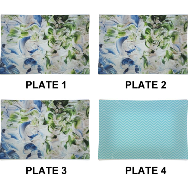 Custom Design - Set of Rectangular Appetizer / Dessert Plates (Approval)