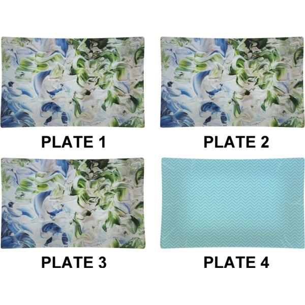 Custom Design - Set of Rectangular Dinner Plates (Approval)