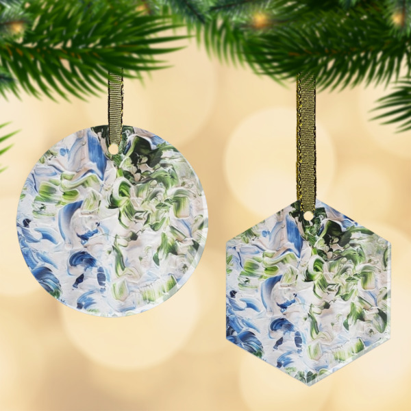 Custom Design Your Own Flat Glass Ornament