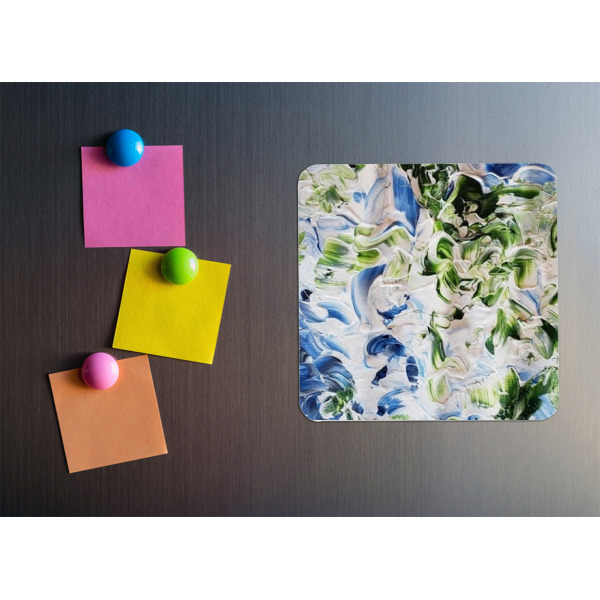 Custom Design - Square Fridge Magnet - LIFESTYLE