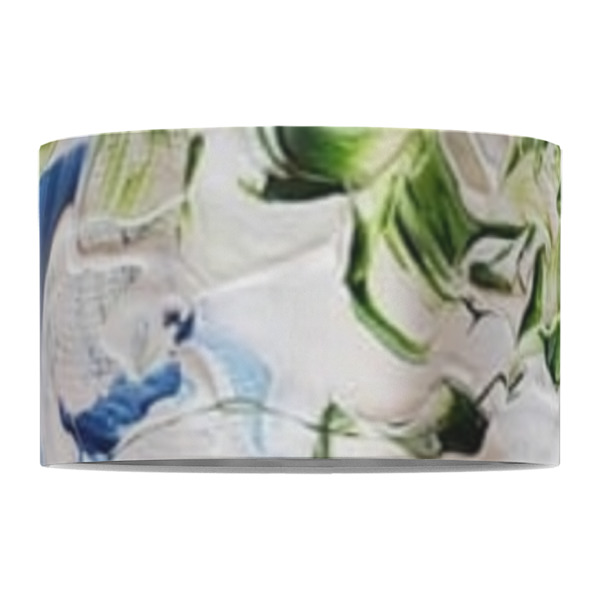 Custom Design - 12" Drum Lampshade - FRONT (Fabric)