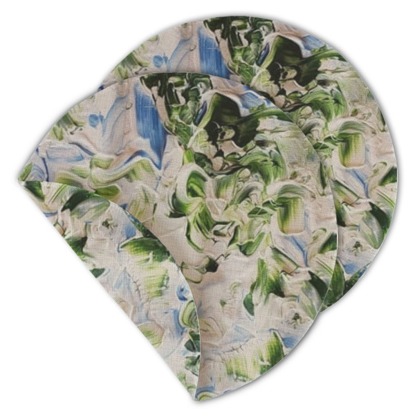 Custom Design - Round Linen Placemats - MAIN (Double-Sided)