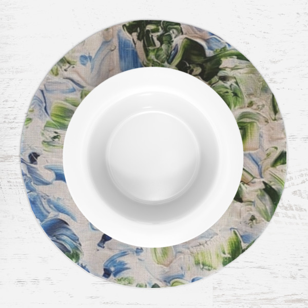 Custom Design - Round Linen Placemats - LIFESTYLE (single)