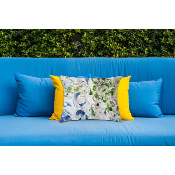 Custom Design - Outdoor Throw Pillow  - LIFESTYLE (Rectangular - 20x14)