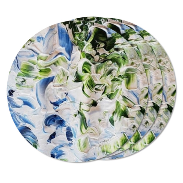 Custom Design - Round Fridge Magnet - THREE