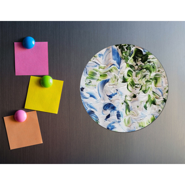 Custom Design - Round Fridge Magnet - LIFESTYLE