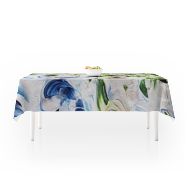 Custom Design - Tablecloths (58"x102") - LIFESTYLE (side view)