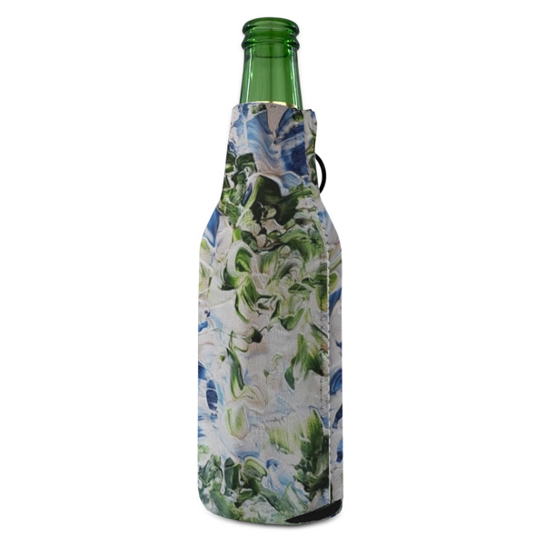 Custom Design - Zipper Bottle Cooler - ANGLE (bottle)