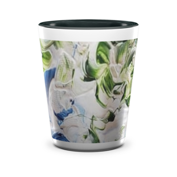 Custom Design - Ceramic Shot Glass - Two Tone - Front