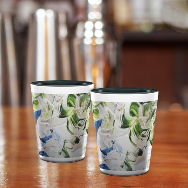 Custom Design - Ceramic Shot Glass - Two Tone - Lifestyle